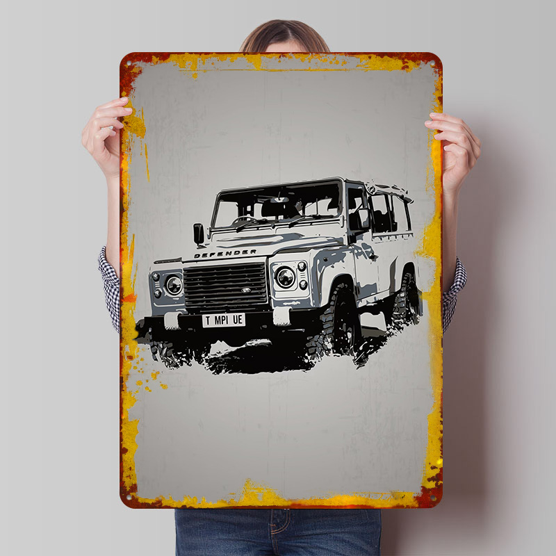 UK Car Rover Defender Poster C - Retro Gaming Uk reseña y precio