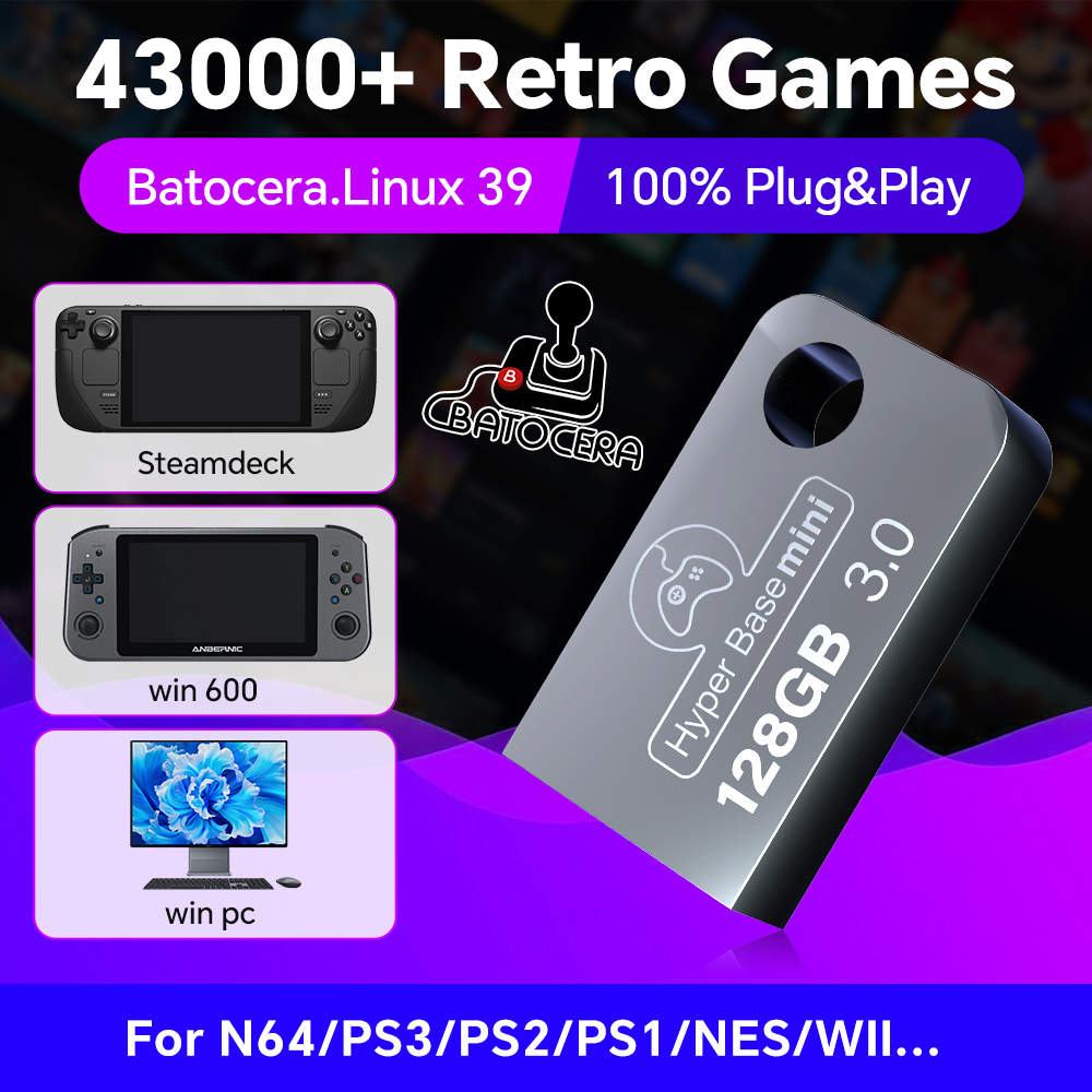 Batocera 128G USB Flash Drive  - Retro Gaming Design reseña y precio
