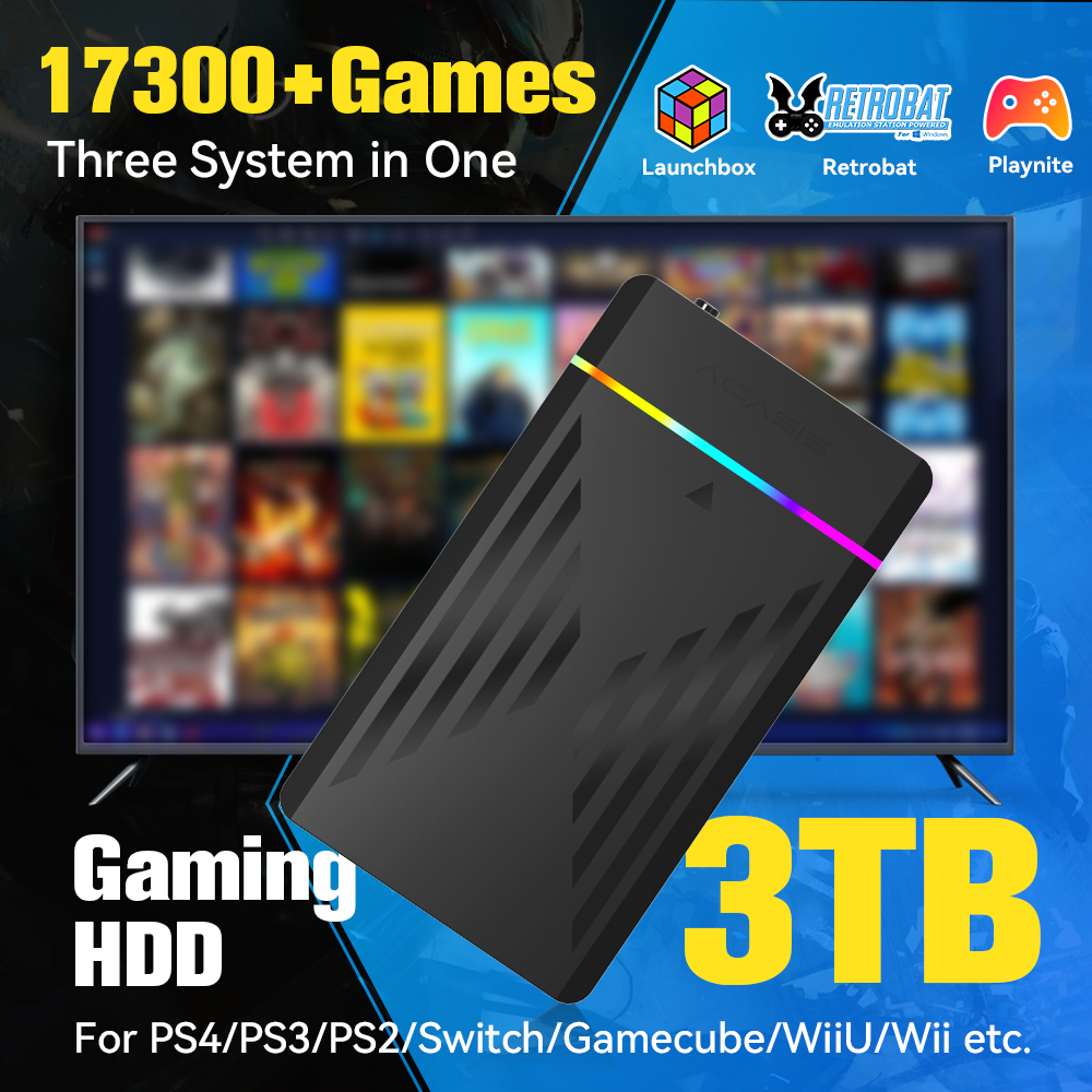 3TB Portable Gaming HDD Launch - Retro Gaming Design reseña y precio